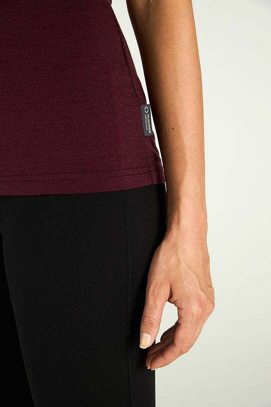 Merino wool short sleeve top 3 | PURPLE | Audimas