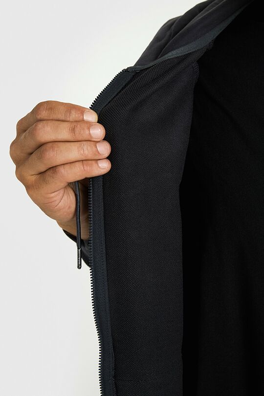 Cotton French terry full-zip hoodie 4 | GREY | Audimas