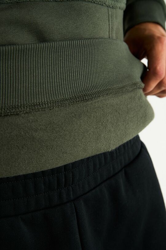 Warm fleece hoodie 4 | GREEN | Audimas