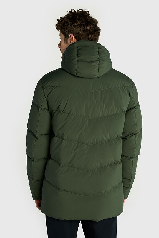 Down jacket with hood 2 | GREEN | Audimas