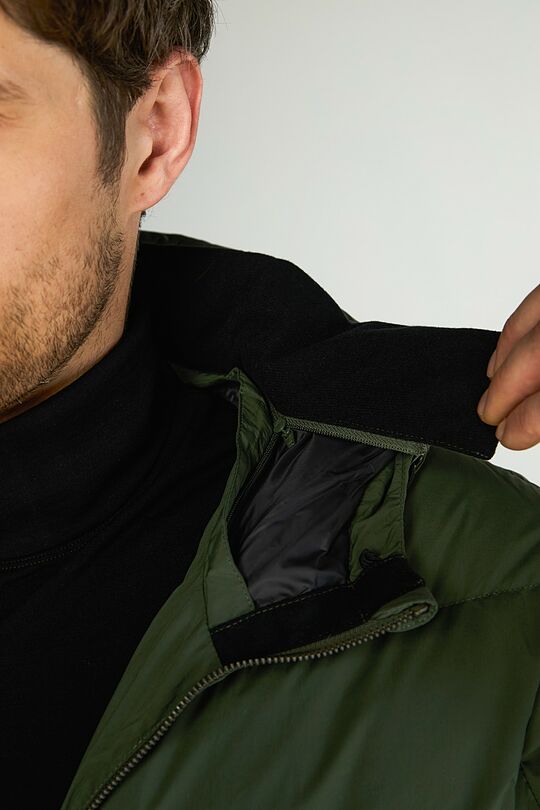 Down jacket with hood 6 | GREEN | Audimas