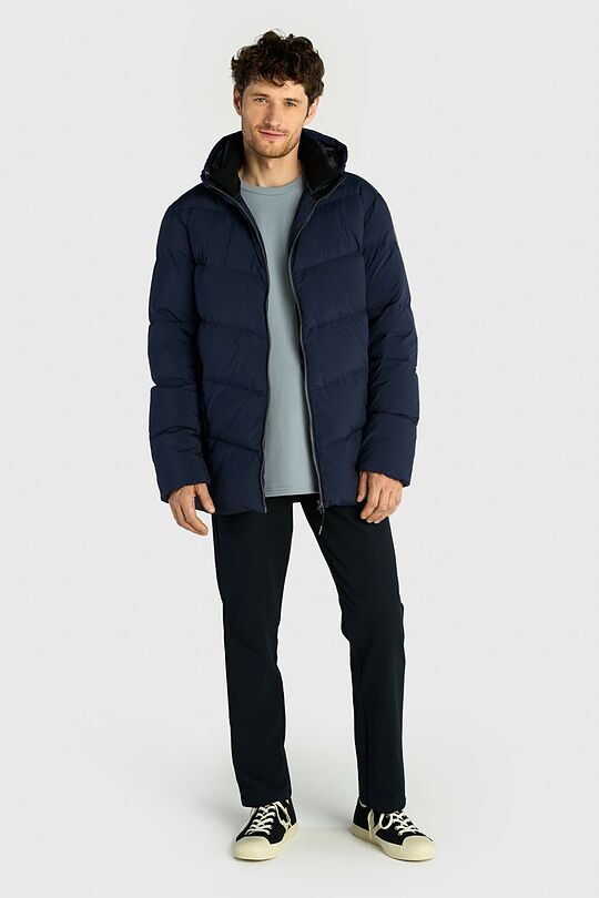 Down jacket with hood 9 | BLUE | Audimas