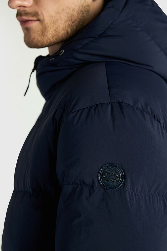 Down jacket with hood 4 | BLUE | Audimas
