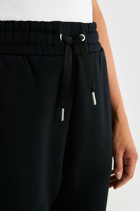 Cotton fleece sweatpants 3 | BLACK | Audimas