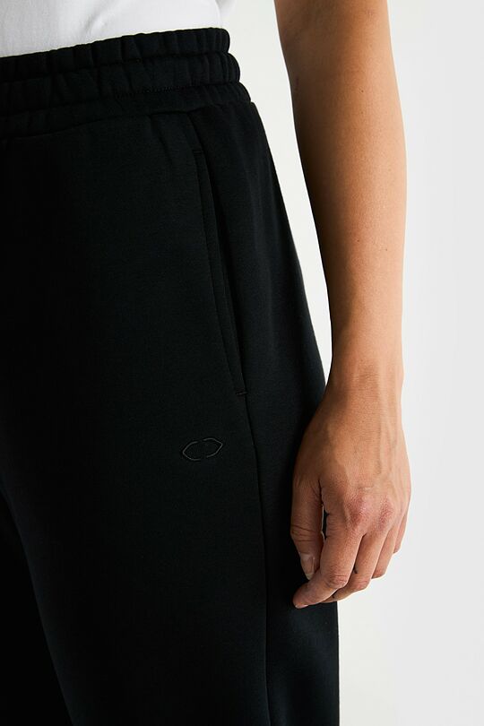 Cotton fleece sweatpants 4 | BLACK | Audimas