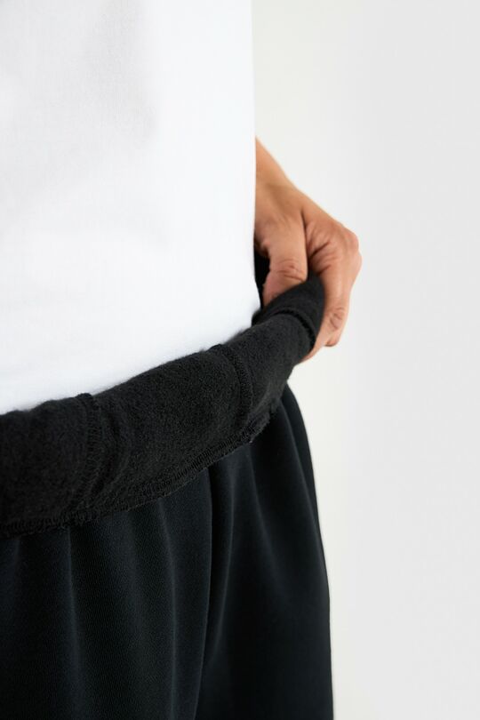 Cotton fleece sweatpants 6 | BLACK | Audimas