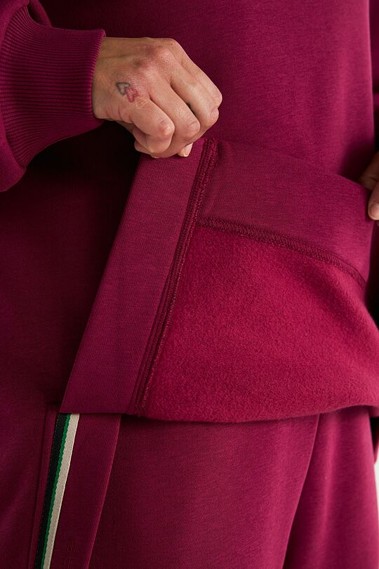 Cotton fleece sweatshirt 4 | PINK | Audimas