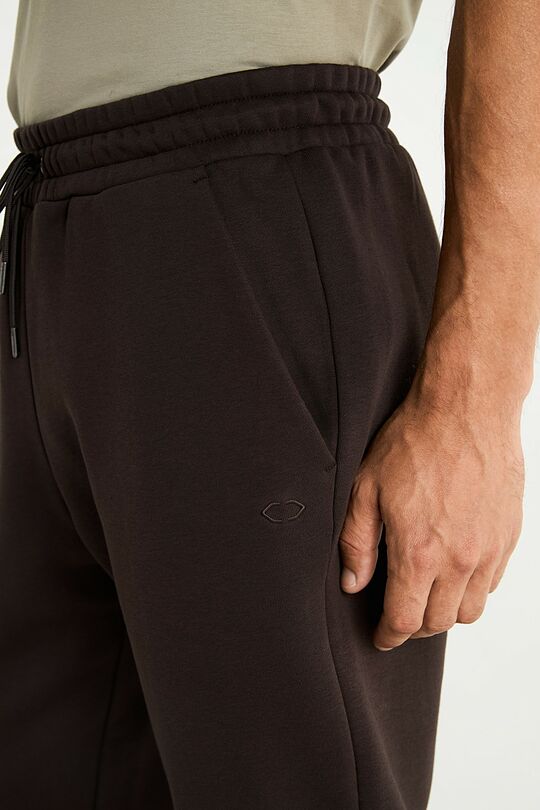Cotton fleece sweatpants 4 | BROWN | Audimas