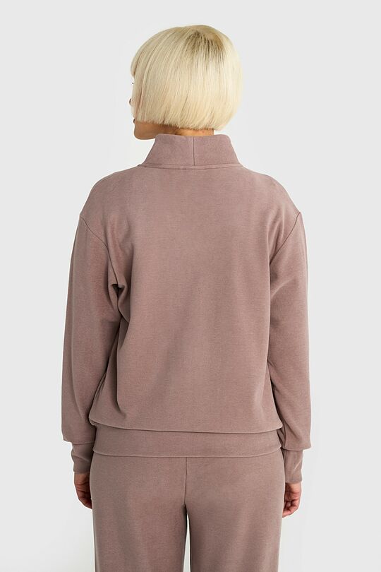 Velour full-zip sweatshirt 2 | Hazel | Audimas