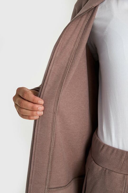 Velour full-zip sweatshirt 5 | Hazel | Audimas