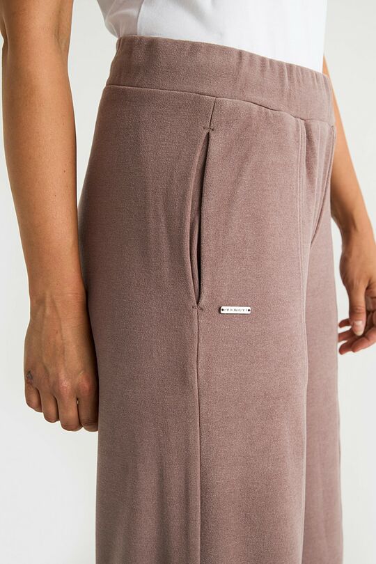 Velour wide sweatpants 3 | Cream | Audimas