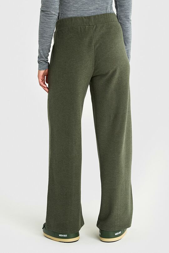 Velour wide sweatpants 5 | GREEN | Audimas