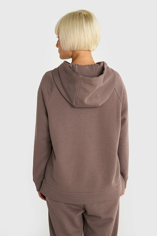 Cotton fleece hoodie 2 | Cream | Audimas