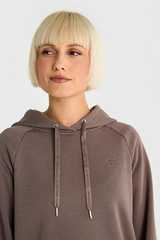 Cotton fleece hoodie 3 | Cream | Audimas