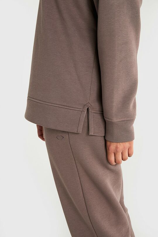 Cotton fleece hoodie 4 | Cream | Audimas