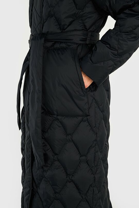 Down coat with cocooning hood 4 | BLACK | Audimas