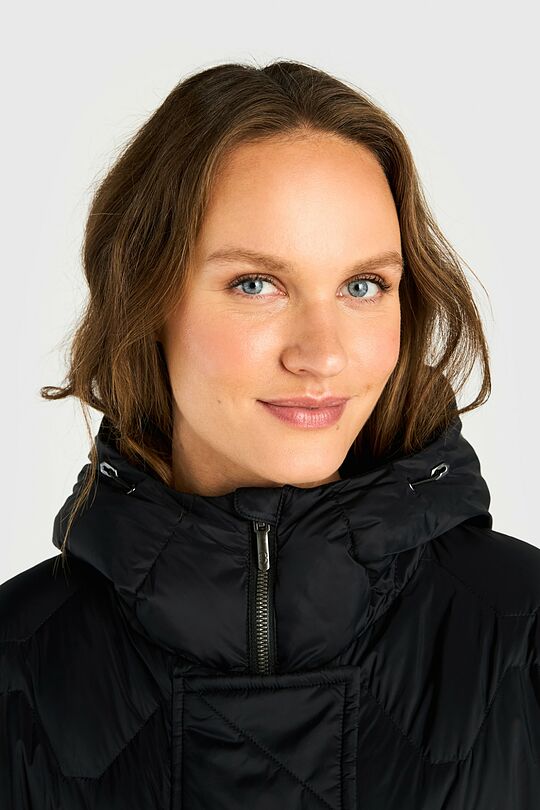 Down coat with cocooning hood 6 | BLACK | Audimas