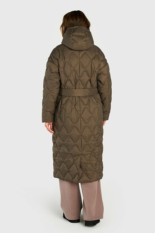 Down coat with cocooning hood 3 | BROWN | Audimas