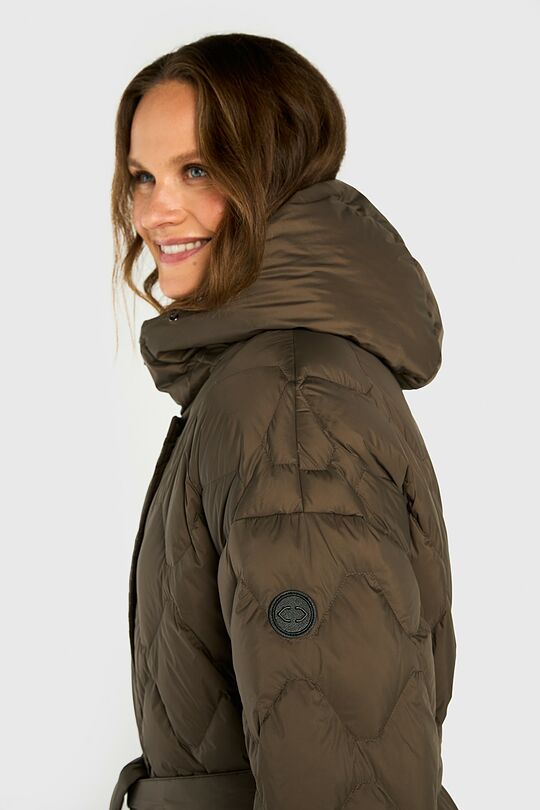 Down coat with cocooning hood 4 | BROWN | Audimas