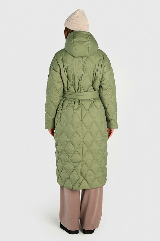 Down coat with cocooning hood 3 | GREEN | Audimas