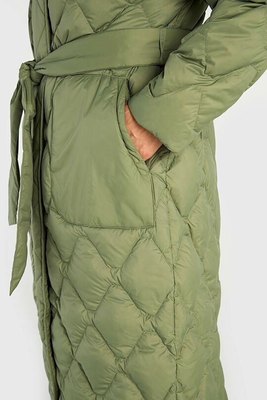 Down coat with cocooning hood 5 | GREEN | Audimas