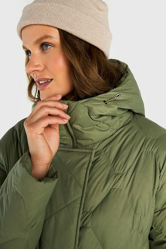 Down coat with cocooning hood 6 | GREEN | Audimas