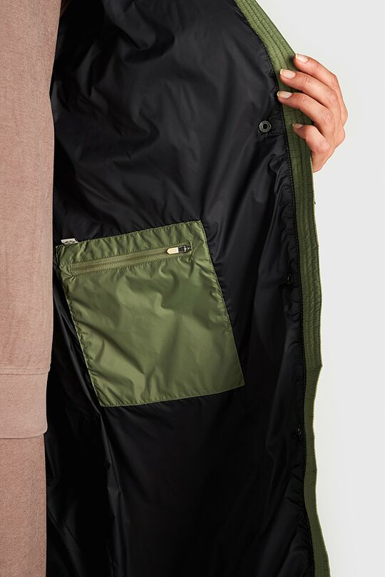 Down coat with cocooning hood 8 | GREEN | Audimas