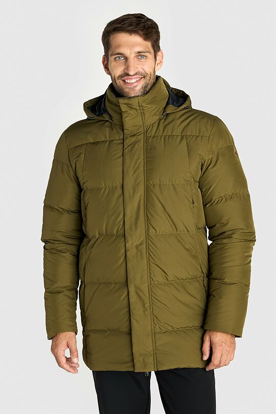 Long down jacket 1 | GREEN | Audimas