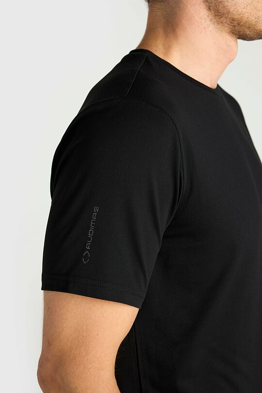 Peach touch synthetic T-shirt 3 | BLACK | Audimas