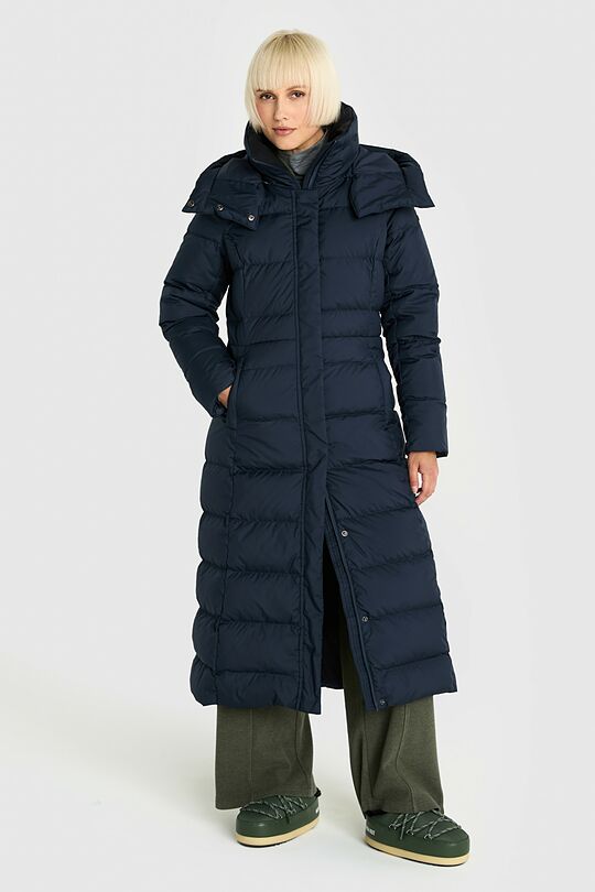 Long down coat 1 | DARK SAPPHIRE | Audimas