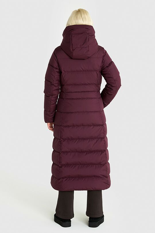 Long down coat 2 | burgundy | Audimas