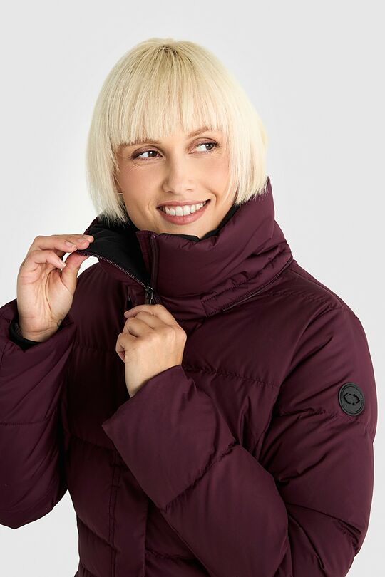 Long down coat 6 | burgundy | Audimas