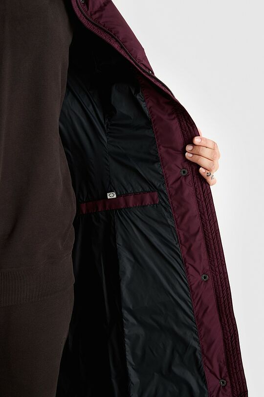 Long down coat 7 | burgundy | Audimas
