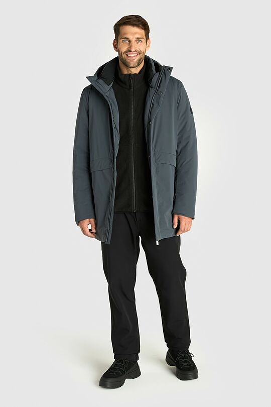 Long jacket with synthetic insulation 1 | GREY | Audimas