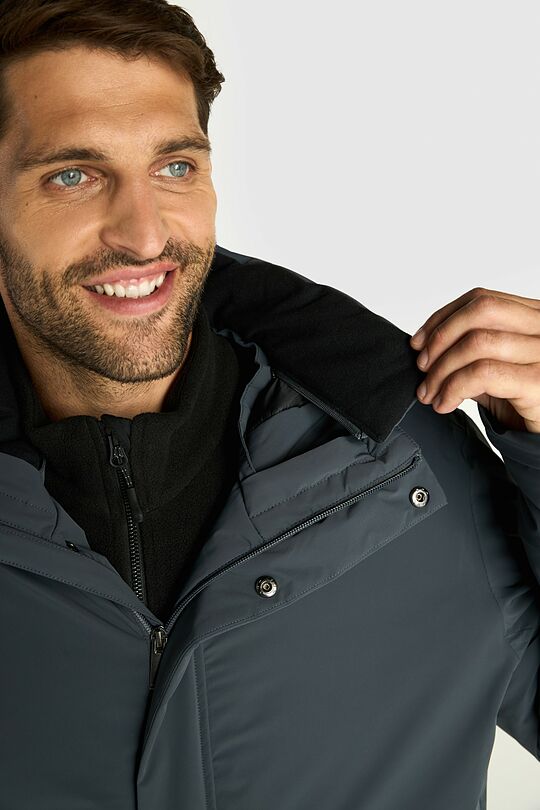 Long jacket with synthetic insulation 7 | GREY | Audimas