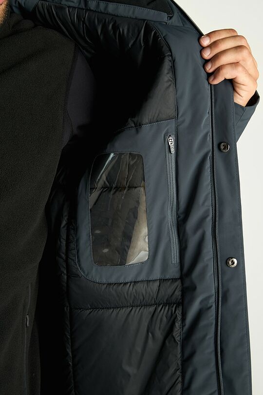 Long jacket with synthetic insulation 9 | GREY | Audimas