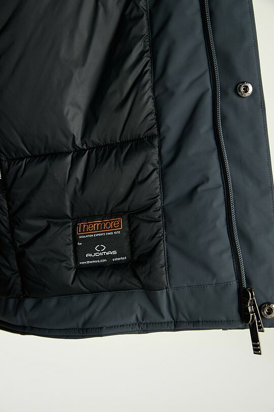 Long jacket with synthetic insulation 10 | GREY | Audimas