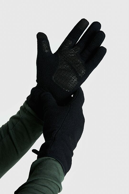 Polartec 100 Series fleece gloves 3 | BLACK | Audimas