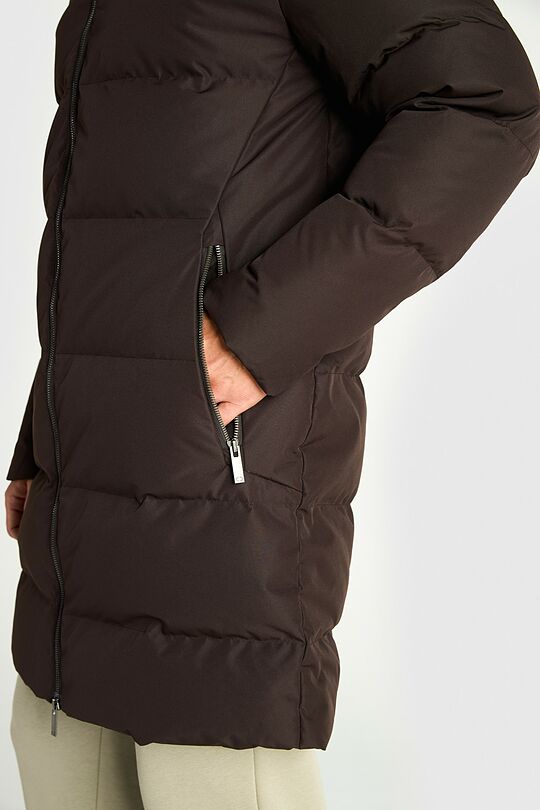 Down coat with membrane 4 | BROWN | Audimas