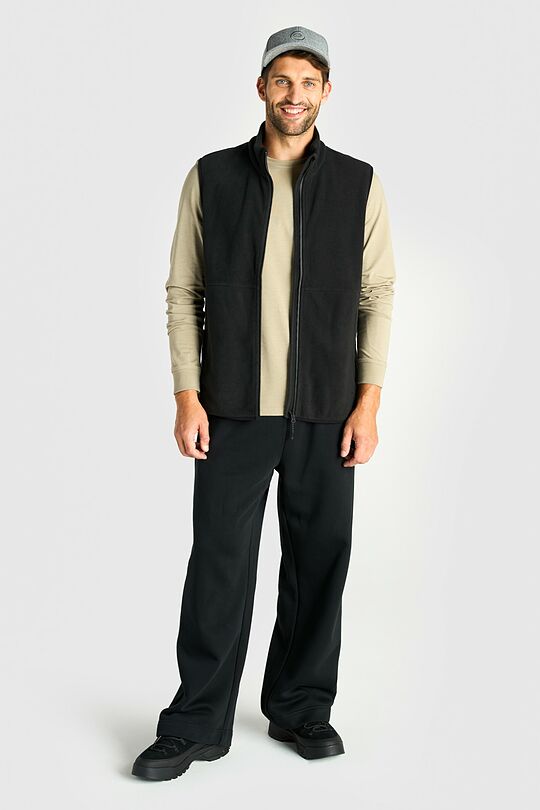 Full-zip fleece vest 4 | BLACK | Audimas