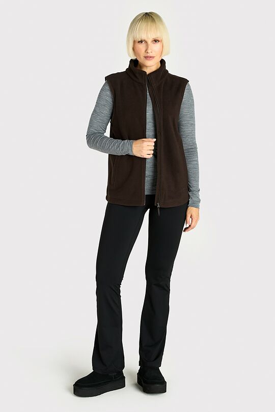 Full-zip fleece vest 4 | BROWN | Audimas