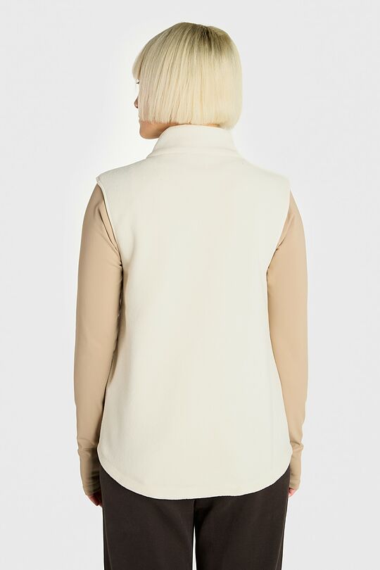 Full-zip fleece vest 2 | Cream | Audimas