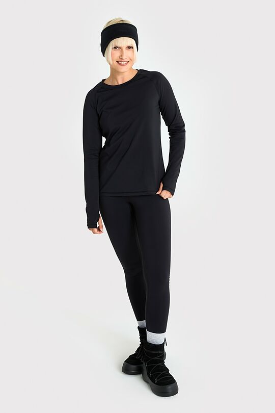 Brushed inside synthetic T-shirts 5 | BLACK | Audimas