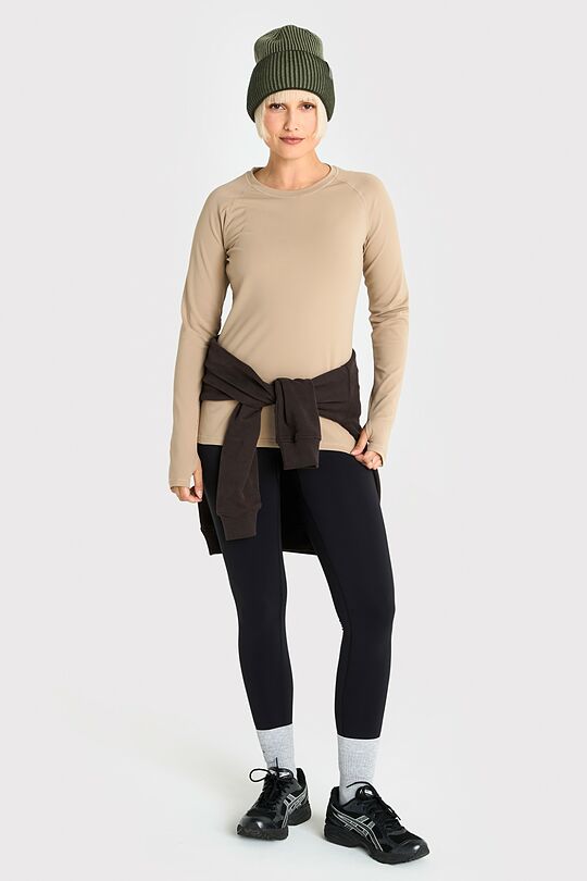 Brushed inside synthetic T-shirts 4 | Cream | Audimas