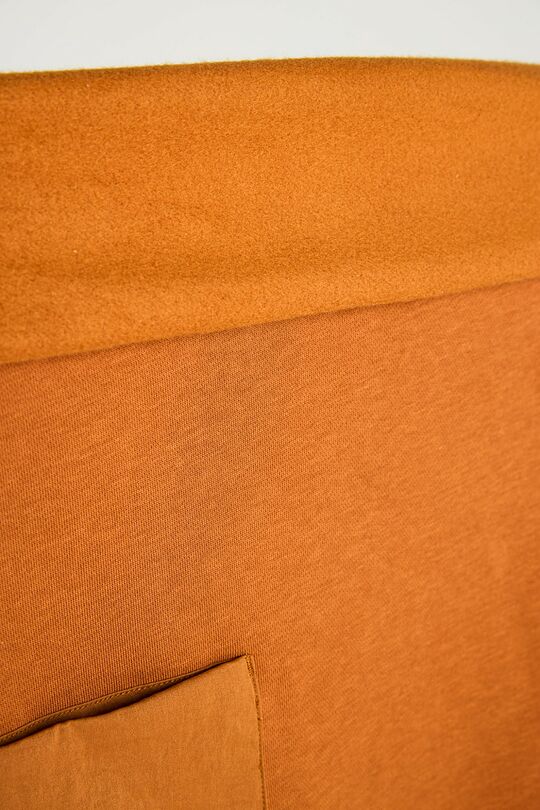 Cotton fleece crewneck sweatshirt 4 | ORANGE | Audimas