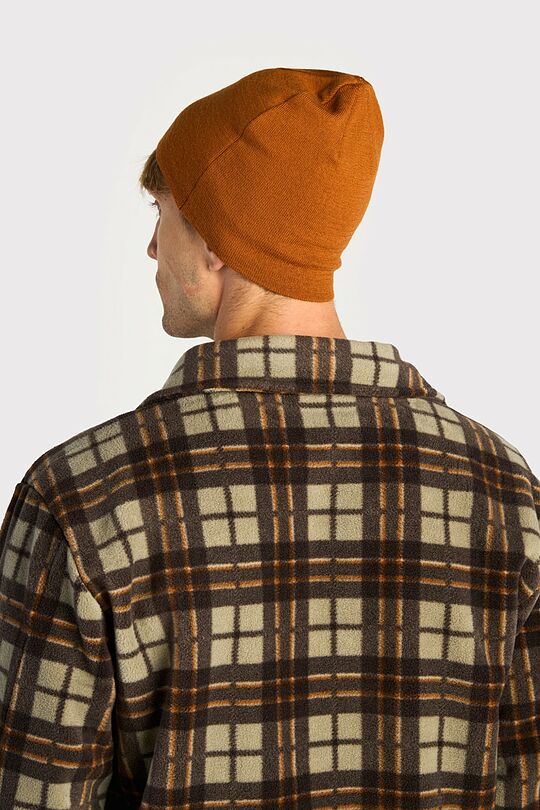 Knitted merino wool beanie 4 | ORANGE | Audimas
