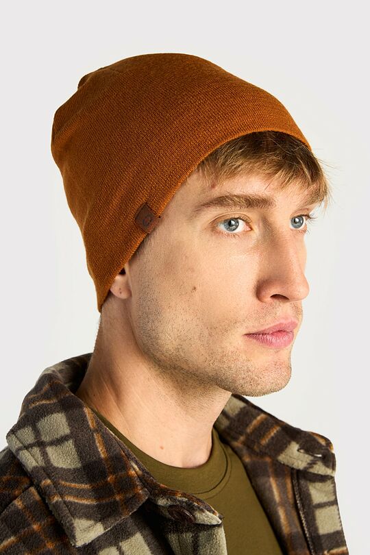 Knitted merino wool beanie 6 | ORANGE | Audimas