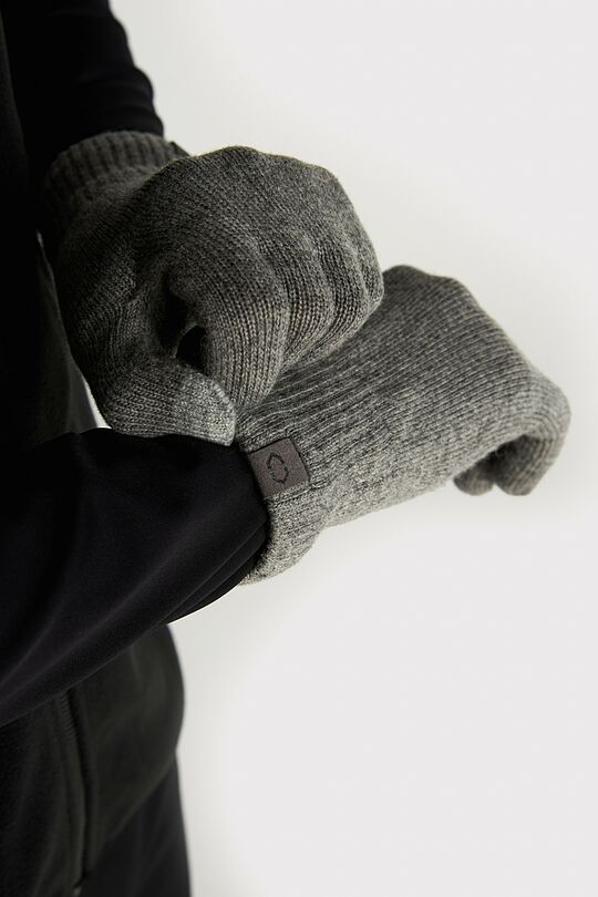 Merino wool gloves with touch screen 2 | GREY | Audimas