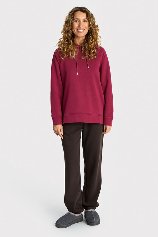 Cotton fleece hoodie 5 | PINK | Audimas