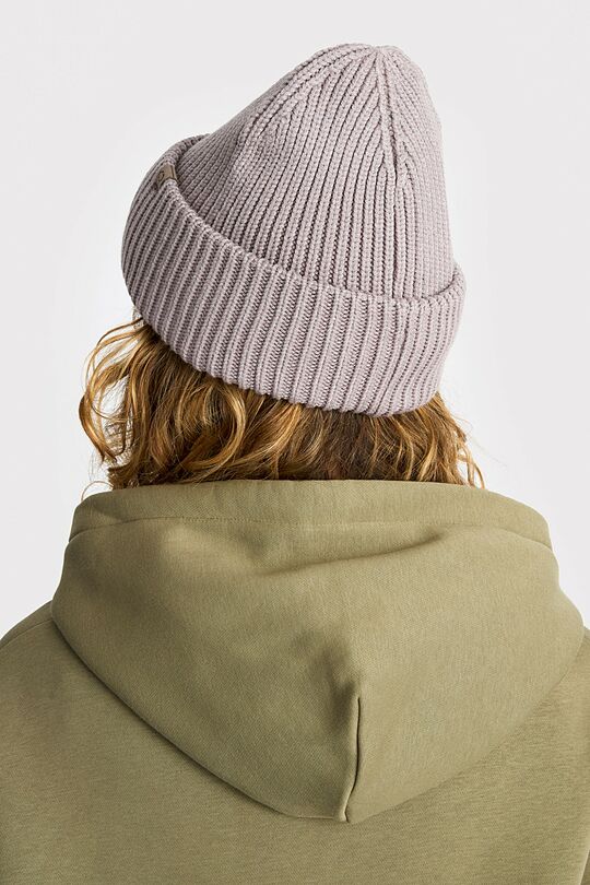 Knitted beanie with with Lenzing EcoVero viscose 3 | Cream | Audimas
